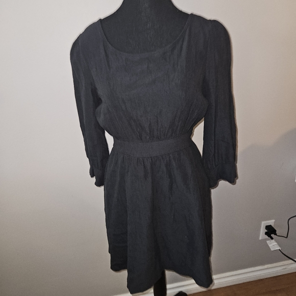 airspace Dresses & Skirts - Airspace long sleeve open button up back midi peasantcore dark academia dress